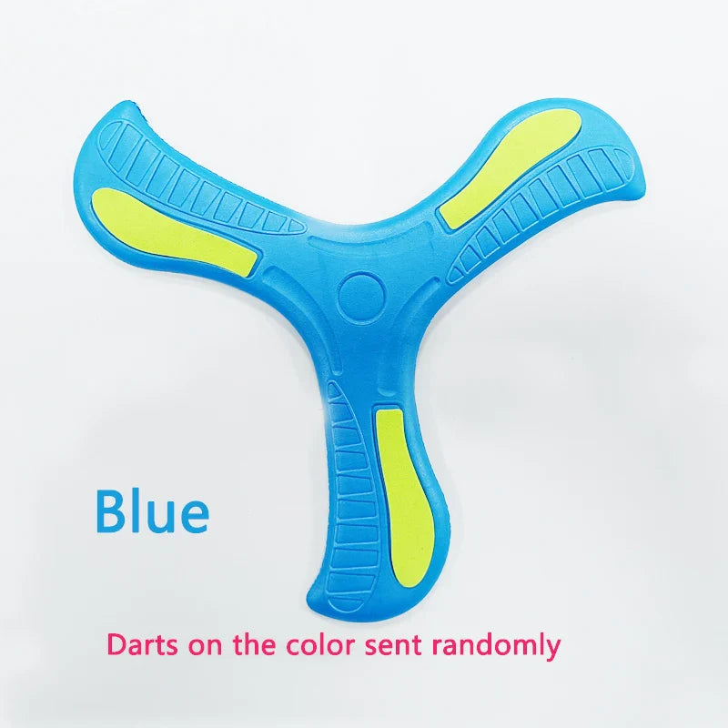 Soft Foam 3-Leaf Boomerang Toy – Outdoor Flying Disc for Kids & Family Fun