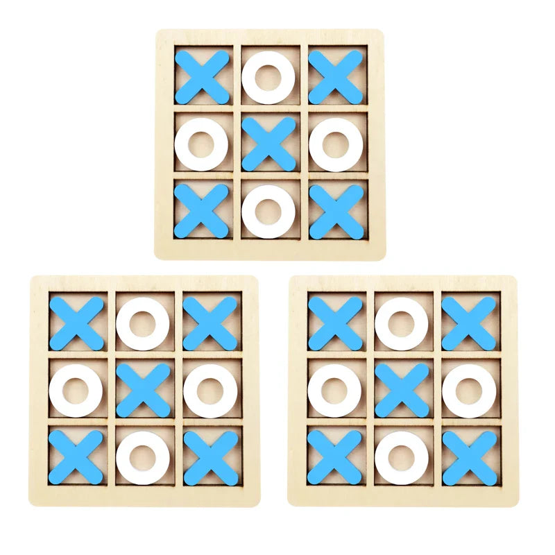 Montessori Play Game Wooden Toy Mini Chess Interaction Puzzle Training Brain Learing Early Educational Toys For Children Kids