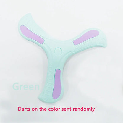 Soft Foam 3-Leaf Boomerang Toy – Outdoor Flying Disc for Kids & Family Fun
