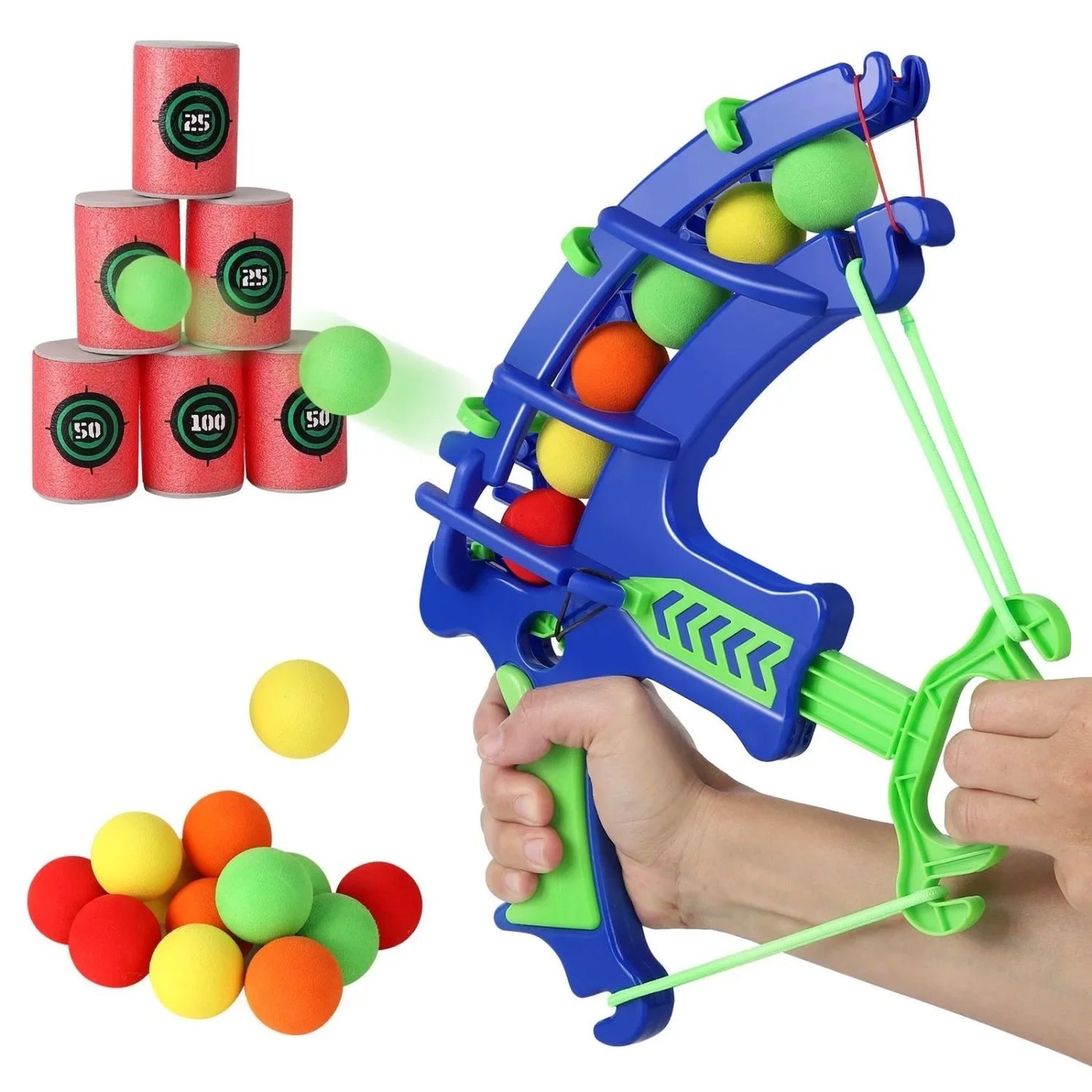 Montessori Throw Sport Slingshot Target – Sticky Ball Dartboard Basketball Outdoor Educational Game