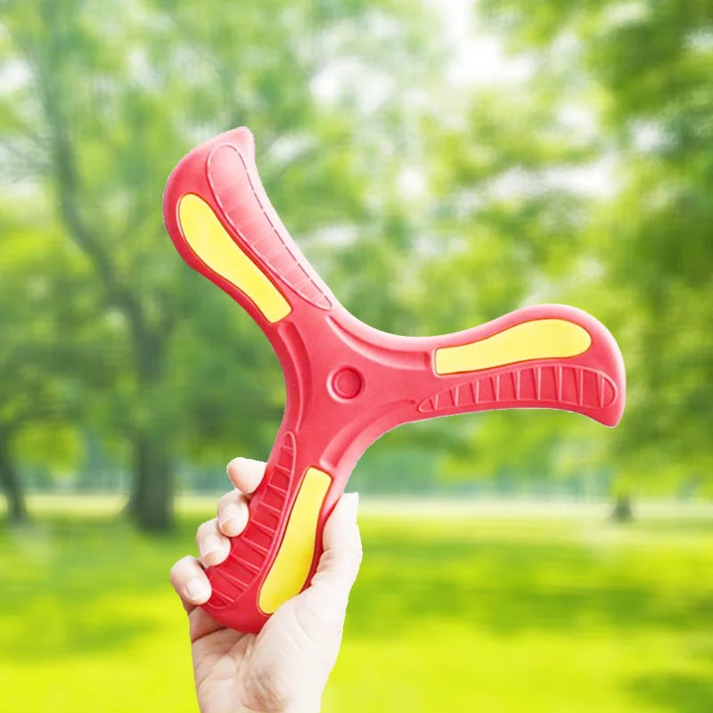 Soft Foam 3-Leaf Boomerang Toy – Outdoor Flying Disc for Kids & Family Fun