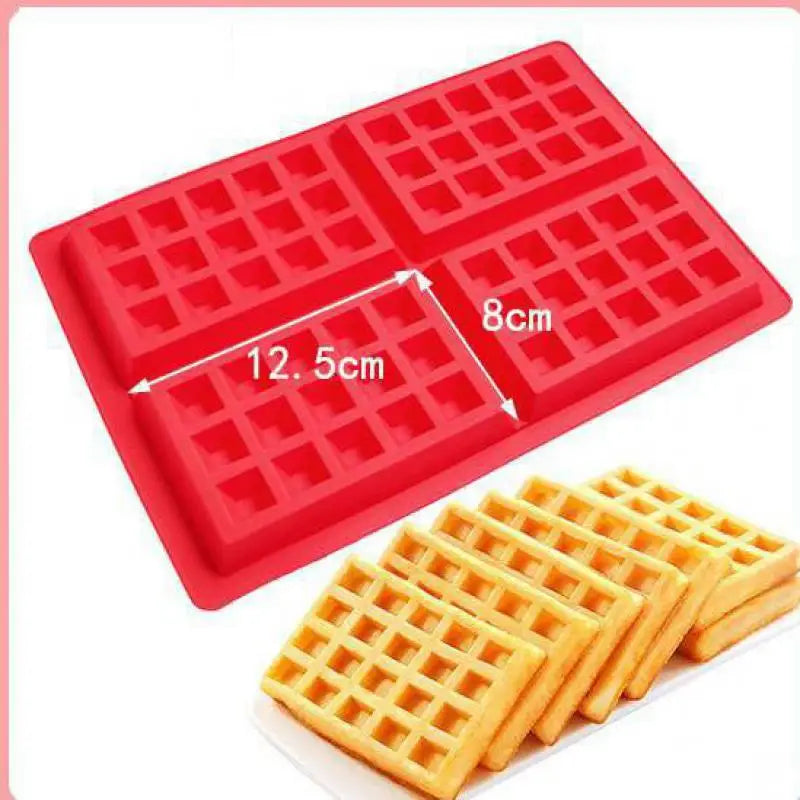 DIY Cute Round Waffle Making Mold Practical Chocolate Making Tool Aroma Candle Silicone Mold Food Grade Silicone Baking Supplies