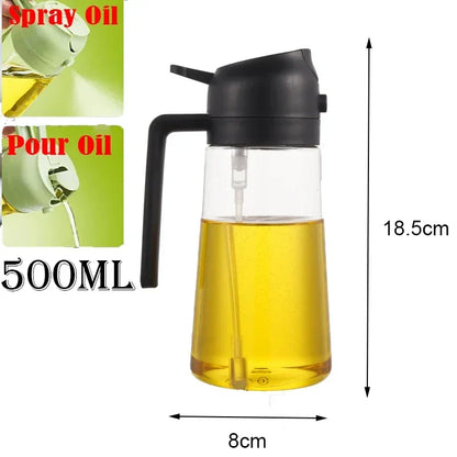 Plastic Spray Oil Sprayer Bottle Spray Oil Dispenser Oil Jar Cruet BBQ Kitchen Baking Roasting Picnic Kitchen Tool