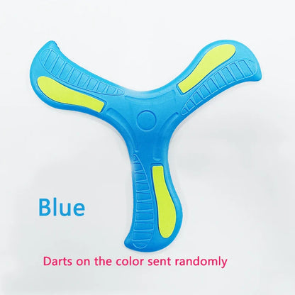 Soft Foam 3-Leaf Boomerang Toy – Outdoor Flying Disc for Kids & Family Fun