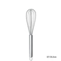 LMETJMA 8" 10" 12" Egg Whisk Stainless Steel Egg Whisk Kitchen Wire Balloon Whisk Milk Egg Beater Egg Mixing Mixer Tools KC0231