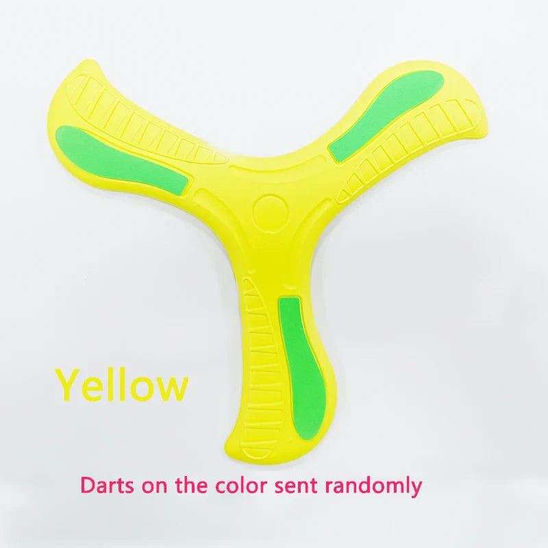 Soft Foam 3-Leaf Boomerang Toy – Outdoor Flying Disc for Kids & Family Fun