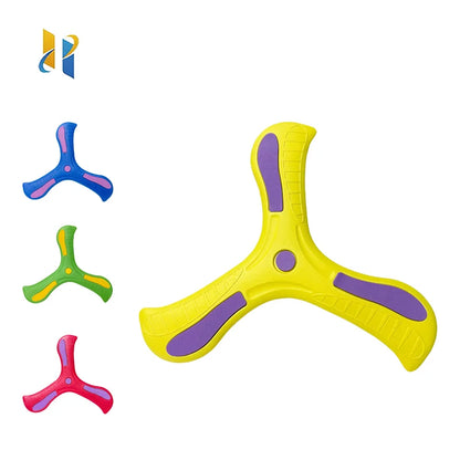 Soft Foam 3-Leaf Boomerang Toy – Outdoor Flying Disc for Kids & Family Fun