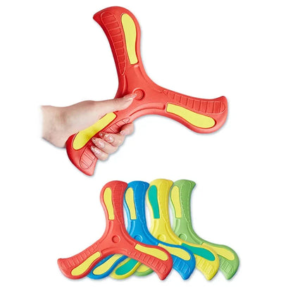 Soft Foam 3-Leaf Boomerang Toy – Outdoor Flying Disc for Kids & Family Fun
